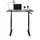 HJH Office Schreibtisch Stand CR Schwarz Computertisch manuell verstellbar