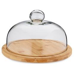 Käseglocke Jonna Bambus hellbraun 15,5cm 24,0cmØ