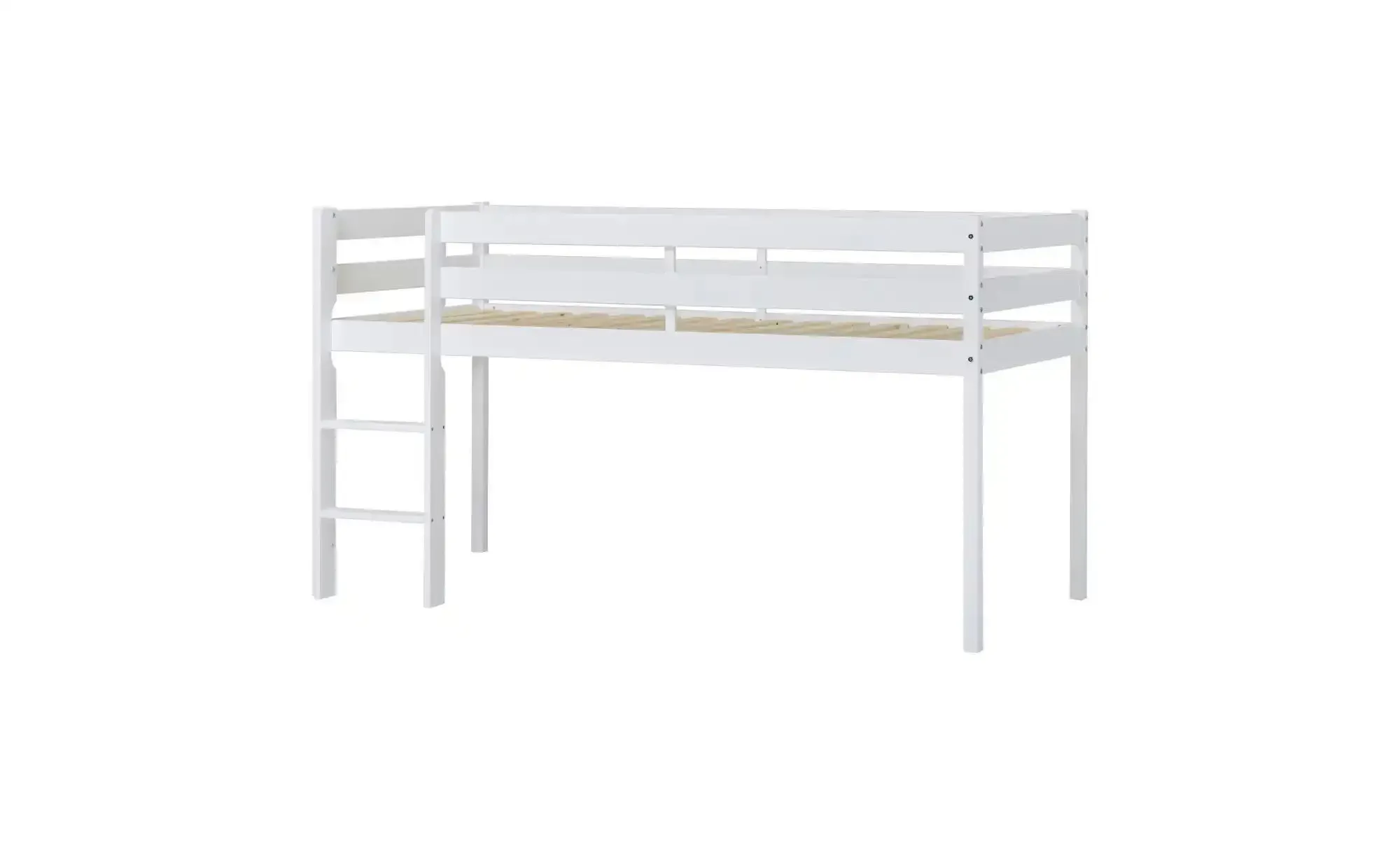 Hoppekids Halbhochbett   ¦ weiß ¦ Maße (cm): B: 96 H: 114