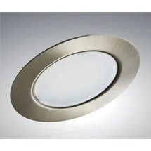 Trango 1er Set G4E-012 LED Möbel Einbaustrahler - 12 Volt AC/DC - In Nickel matt - Zum Ersetzen herkömmlichen G4, GU5.3 Fassung - Als Küchenhaube Lampe, Schrankleuchte, Deckenlampe