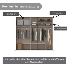 Rauch Wäscheschrank GAMMA 226 x 248 x 54 cm Eiche artisan/Alpinweiß
