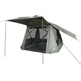 MK Angelsport Cooker Social Roomer Küchenzelt – Angelzelt & Camping Pavillon mit 10.000mm Wassersäule, Stahlrahmen, Panorama Fenster, 3x3m