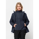 Jack Wolfskin Damen Moonrise 3in1 Jacket, night blue