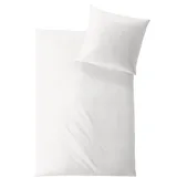 Hefel Bettwäsche Uni - 155x220 cm«, - 40x80 cm elfenbein