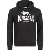 Lonsdale Herren Kapuzensweatshirt schmale Passform Fremington