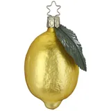 Inge-Glas Manufaktur Christbaumschmuck 8,5cm Glasfigur Zitrone Weihnachtskugeln Weihnachtsbaumschmuck