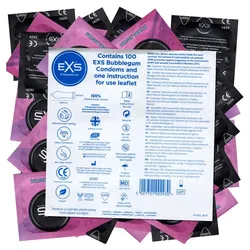 «Bubblegum» - 100 transparente Kondome mit Kaugummi-Aroma (100 Kondome) 100 St