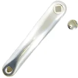 Messingschlager Fahrradkurbel links L=170mm Aluminium grau/silber