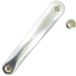 Messingschlager Fahrradkurbel links L=170mm Aluminium grau/silber