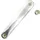 Messingschlager Fahrradkurbel links L=170mm Aluminium grau/silber