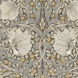 William Morris At Home Pimpernel Vliestapete 10 m x 0,52 m 0 g Grau 34193
