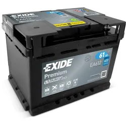 Exide EA612 Premium Carbon Boost 12V 61Ah 600A Autobatterie