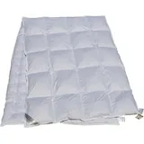 Combi Vierjahreszeiten Daunenbett Daunendecke Bettdecke 135x200 cm 100% Daunen - Weiß