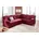DOMO collection Ecksofa »Papenburg B/T/H: 242/190/84 cm L-Form« wahlweise mit Bettfunktion, Langer Schenkel links oder rechts, rot