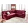 DOMO collection Ecksofa »Papenburg B/T/H: 242/190/84 cm L-Form« wahlweise mit Bettfunktion, Langer Schenkel links oder rechts, rot