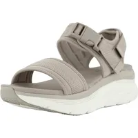 SKECHERS D'LUX Walker Daily Outing Sandalen - Taupe Webbing/Mesh - 39