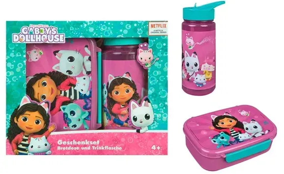 Gabby's Dollhuse - Lunch box & bottle set