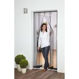 Hecht Lamellenvorhang Polyester 100x220 cm, anthrazit 4tlg Polyester)