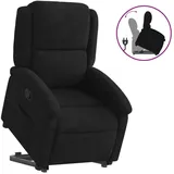 vidaXL Relaxsessel mit Aufstehhilfe Samt 56,1 x 82 x 75,7 cm Schwarz
