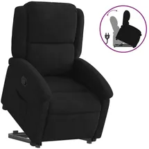 vidaXL Relaxsessel mit Aufstehhilfe Samt 56,1 x 82 x 75,7 cm Schwarz