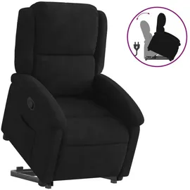 vidaXL Relaxsessel mit Aufstehhilfe Samt 56,1 x 82 x 75,7 cm Schwarz