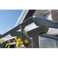 SKANHOLZ Regenrinnen-Set 541 cm Stahl verzinkt anthrazit