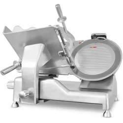 Profi-Aufschnittmaschine BÜTZMANN 350 Elegance mit 350 mm Klinge. Mit einer maximalen Schnittstärke von 25 mm.