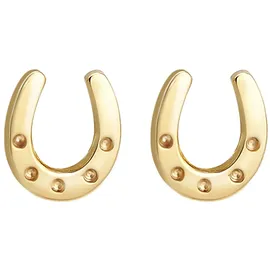 ELLI PREMIUM Ohrstecker Hufeisen Gelbgold 585 onesize