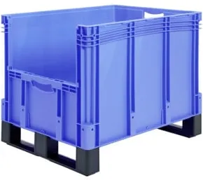 Bito Eurostapelbehälter XL Set / XL 86524D mit Etikett L800xB600xH620 mm, blau