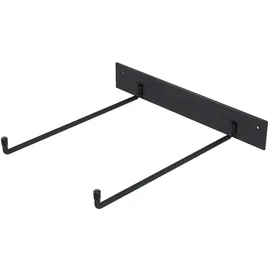 QLS Wandhalterung Stahl 36,5 x 40 x 6 cm Schwarz