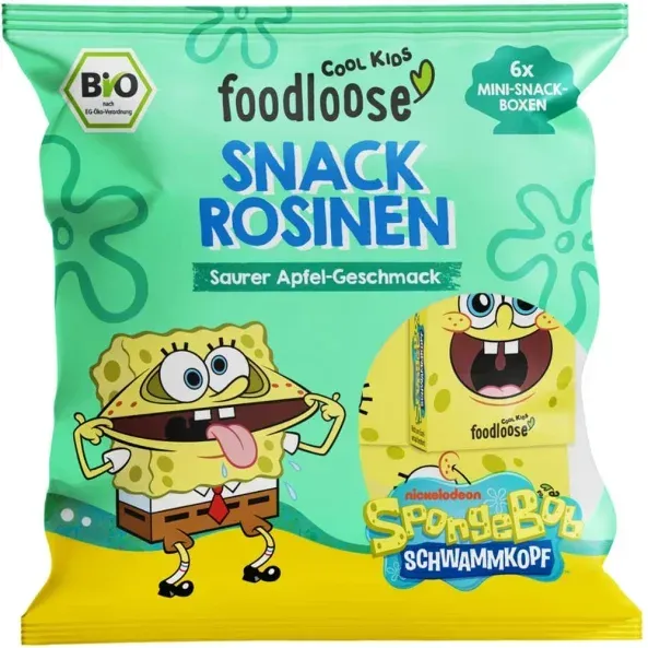 foodloose Snack Rosinen Saurer Apfel bio