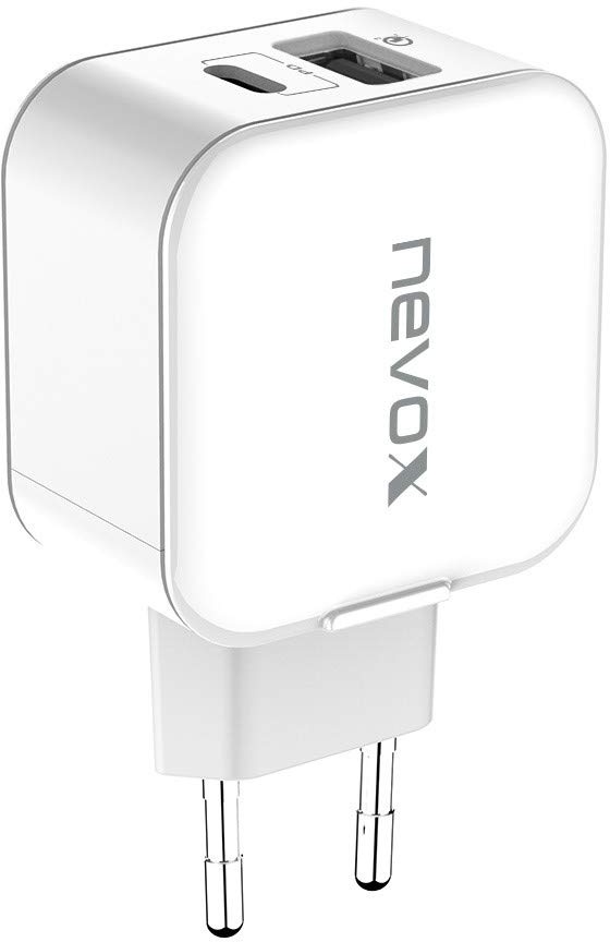 nevox USB PD Type C + QC3.0 Ladegerät | 18 Watt weiß 1760