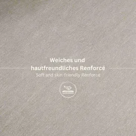 Esprit Renforcé, Grau | Gr.: 135x200 cm Oeko-Tex® Standard 100, Schlaftextilien, Bettwäsche Bettwäsche