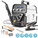 STAHLWERK Schweißgerät MIG MAG 200 ST IGBT Schutzgas mit 200 Ampere MMA E-Hand