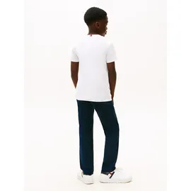 Tommy Hilfiger T-Shirt Regular fit, für Kinder bis 16 Jahre, Druck weiß 12 (152)