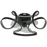LINDBY Lomata 0 cm Deckenventilator Grau/Schwarz