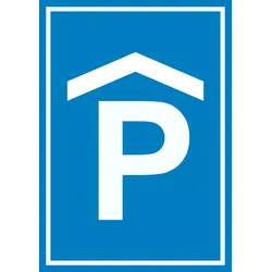 P Parkhaus Parkgarage Schild A4 (210x297mm)