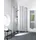 Kermi Filia XP Runddusche mit Pendeltüren 90 x 200 cm Silber hochglanz Klarglas FXP5009020VPK