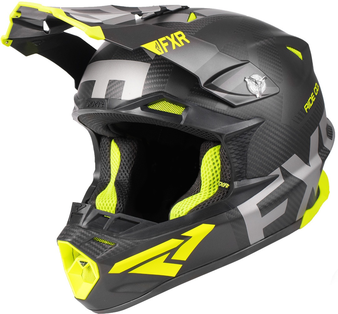 FXR Blade 2.0 Carbon Evo Motorcross helm, XS Voorman