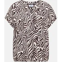 Cecil Bluse mit Zebra-Print Braun L