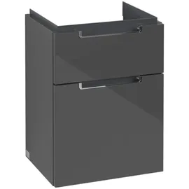 Villeroy & Boch Subway 2.0 Waschtischunterschrank, 2 Auszüge, Waschbecken mittig, 440x590x352mm, A90610FP
