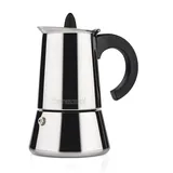 Barazzoni Kaffeemaschine 4 Tassen Edelstahl Grau