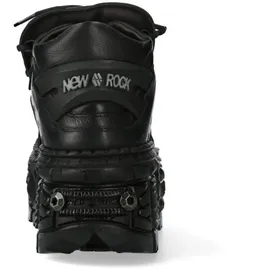 New Rock M-WALL106-S25 Unisex Boot schwarz EU44 Leder Gothic, Industrial, Punk, Rockwear - 44 EU
