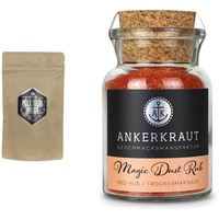 Ankerkraut Pull that Piggy, Pulled Pork BBQ-Rub, Gewürzmischung zum Grillen, 750g im Beutel & Magic Dust, BBQ-Rub, Marinade für Fleisch, Gewürzmischung zum Grillen, 100g Korkenglas