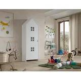 Vipack Kinderkleiderschrank Casami 57,6 x 171,3 x 37 cm MDF weiß