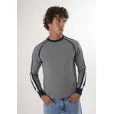 Felix Hardy Rundhalspullover FELIX HARDY "Basic-Pullover mit Rundhalsausschnitt", Herren, Gr. XL, navy melange, 100% Baumwolle, Pullover Rundhalspullover