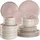 Tectake Mare Tafelservice 24-tlg. rosa