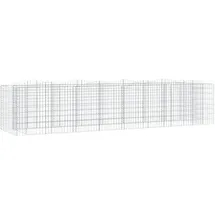 vidaXL Gabionen-Hochbeet mit Hochbogen 400 x 100 x 100 cm