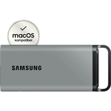 Samsung PSSD T5 EVO Festplatte, 2 TB SSD, extern, Grau