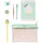 Grupo Erik Super Schreibwaren Set Pusheen Foodie - Stiften und Bleistift mit Radiergummi Topper - Federmäppchen Groß - Büroklammern - Spitzer - Notizzettel, SSGP001